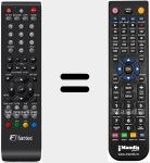 Replacement remote control for Fantec001