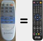 Replacement remote control for FHT100