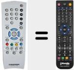 Replacement remote control for Tele Pilot 1002 (720117142300)