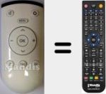 Replacement remote control for YF2187R (720117145400)