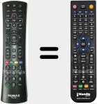 Replacement remote control for RM-H06S (03202-00184)