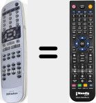 Replacement remote control for HCD-210