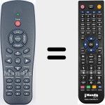 Replacement remote control for IR2804