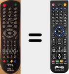 Replacement remote control for Iled19 (ILED19SGB04)