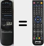 Replacement remote control for RM-RXMD2T (VGR0053001)