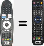 Replacement remote control for K55DLK20GLE