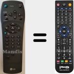 Replacement remote control for 6711R1P013D