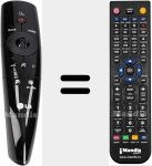 Replacement remote control for AN-MR3007 (AKB73596401)