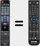 Replacement remote control for AKB74115501