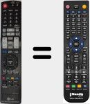 Replacement remote control for AKB73635501