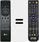 Replacement remote control for AKB36160903