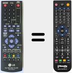 Replacement remote control for AKB73495301
