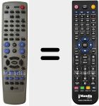 Replacement remote control for REMCON1134