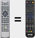 Replacement remote control for DVL2690S