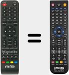 Replacement remote control for MIIA001