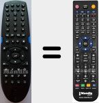 Replacement remote control for MED800X3D