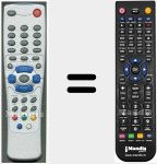 Replacement remote control for XX2001RVERS2