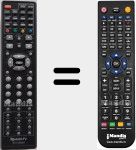 Replacement remote control for STV17DVDT-1