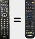 Replacement remote control for STV22DVDT