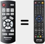 Replacement remote control for N2QAYB000450