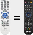 Replacement remote control for RD-469E (7N901053)