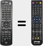 Replacement remote control for RD-466E (7N901081)