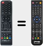 Replacement remote control for NVR7409