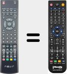 Replacement remote control for NVR7023TTG16