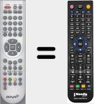 Replacement remote control for LCD-TV-Cinema22-Pure White (LCDTVCinema22Pure)
