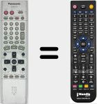 Replacement remote control for EUR7615KP0