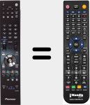 Replacement remote control for AXD1562