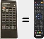 Replacement remote control for CU-AX006 (9276553722)