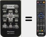 Replacement remote control for QXE1047