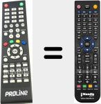 Replacement remote control for L2440HD
