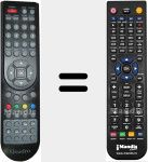 Replacement remote control for QUA002