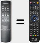 Replacement remote control for RC 0205 / 00 (482221810681)