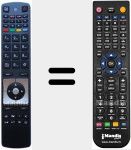 Replacement remote control for RC5117 (30077345)