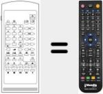 Replacement remote control for RC5540