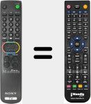 Replacement remote control for RM-883