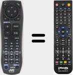 Replacement remote control for RM-RK252