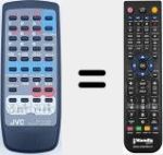 Replacement remote control for RM-RXVB99