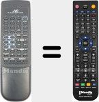 Replacement remote control for RM-SEC220U