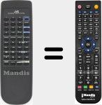 Replacement remote control for RM-SED3SU