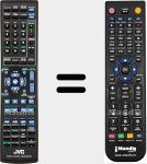 Replacement remote control for RM-SNXD4R