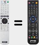 Replacement remote control for RMT-D224P (988509569)