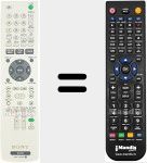 Replacement remote control for RMT-D229P (147955912)