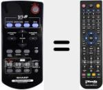 Replacement remote control for RRMCGA236AWSA