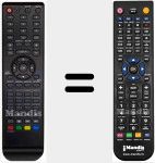 Replacement remote control for TDD2210