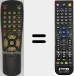 Replacement remote control for TM59SSSZM503AT29 (AA5910116A)