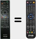 Replacement remote control for RM-ED035 (148770012)